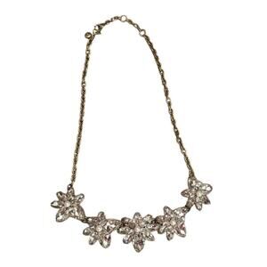 J crew crystal and pearl statement necklace